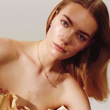 EC 1914 Enstens Diamantanheng Tulipan - 585 gult og hvitt gull 0,25 ct. TWSI.