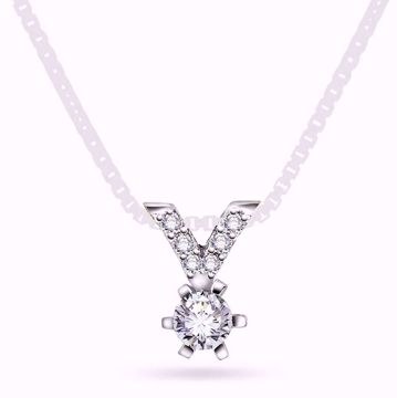 EC 1914 Diamantanheng Superstar - 585 hvitt gull 0,26 ct. TWSI.