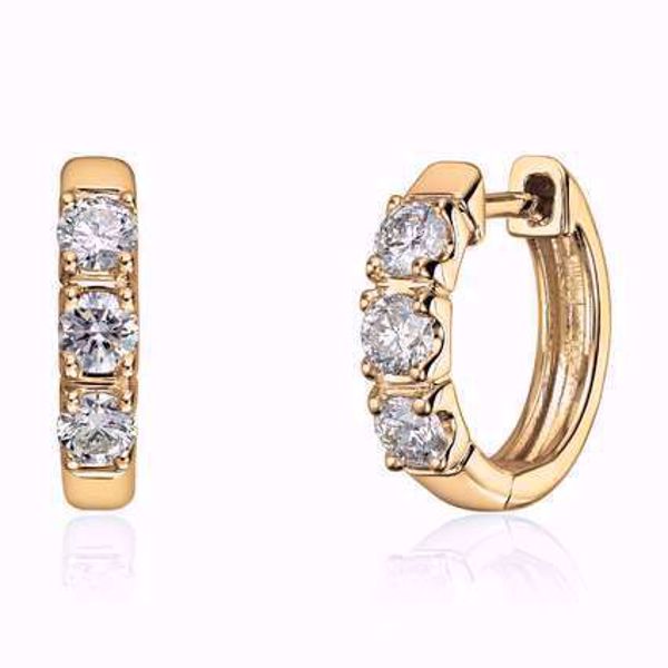 Diamantøreringer - 585 gult gull 0,60 ct. WSI