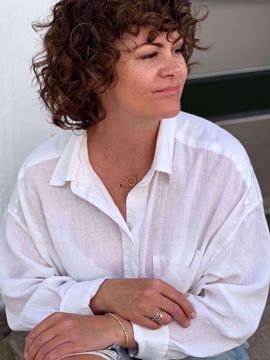 Noën Jewellery Shine Pendant - halskjede 585 gult gull 0,03 ct. TWVS.