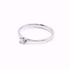 Promise Ring No. 1. 585 hvitt gull med diamant à 0,10 ct. TWVS.