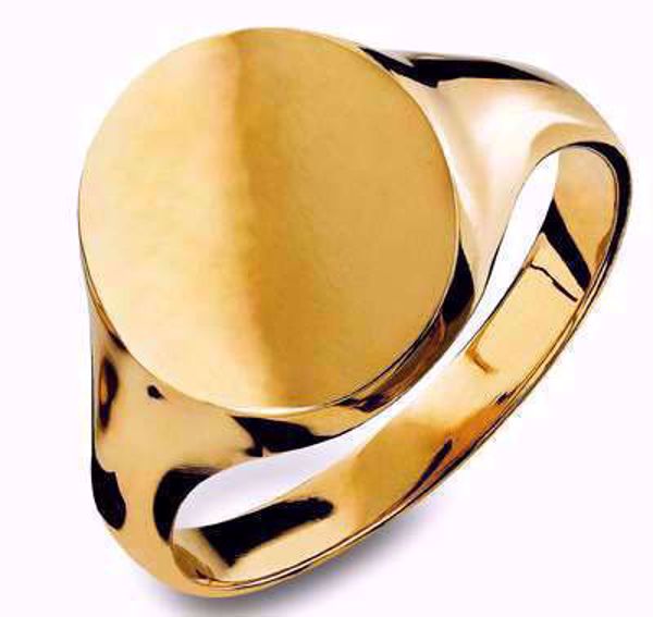 Signetring, herre - 585 gult gull.
