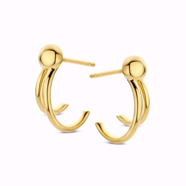 Spirit Icons Jaida Øreringer i 585 gult gull.