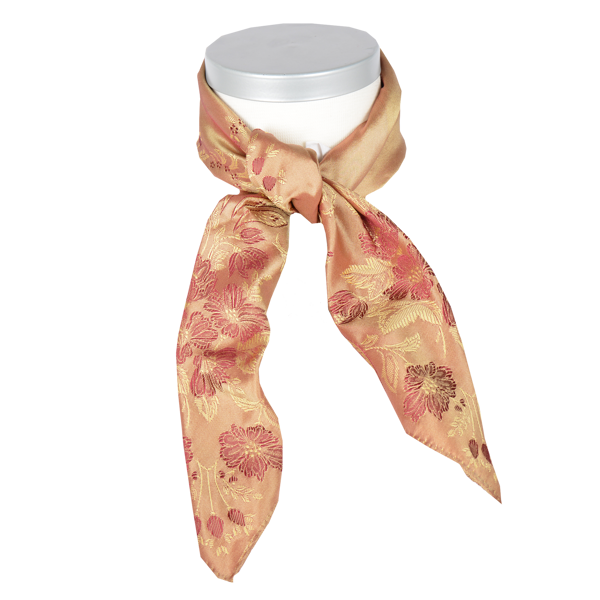 Silkeskjerf til bunad i 100 % silke fra Tyrihans. Silkeskjerfet er i måler 65 x 65 cm. 