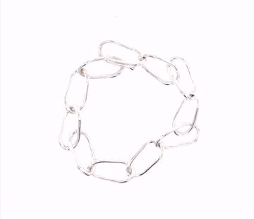 Kraftig, massivt panserarmbånd til dame i 925 sterlingsølv. 