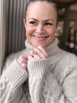 Noën Stellini Diamantring - 585 Rosegull, rutilkvarts, diamanter 0,25 ct. TWVS.