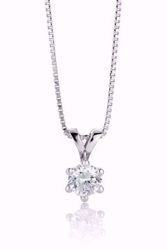 Margrete Enstens Diamantanheng - 585 hvitt gull 0,07 ct. WP1.