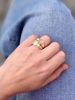 Arven Bon Bon Avec Diamantring med Månesten - 585 gult gull 0,07 ct. WSI