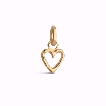 Enamel Copenhagen Charm  Organic Heart, forgylt sølv.