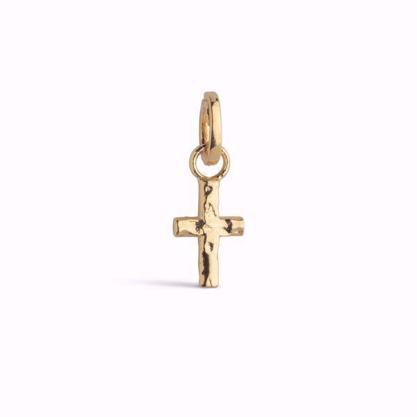 Enamel Copenhagen  Golden Cross Charm, forgylt sølv.