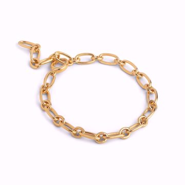 Enamel Copenhagen Chunky Charm Armbånd, forgylt sølv.