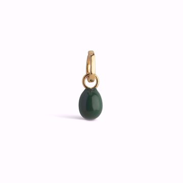 Enamel Copenhagen Charm Eleanor Green, forgylt sølv med emalje.