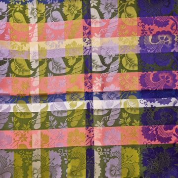 Tyrihans, Estelle silkeskjerf. 70 x 70 cm. 