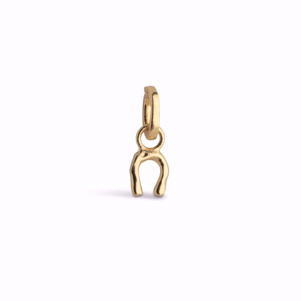 Enamel Copenhagen Charm Lucky Horseshoe, forgylt sølv. 