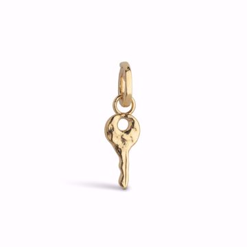 Enamel Copenhagen Charm Magic Key, forgylt sølv. 