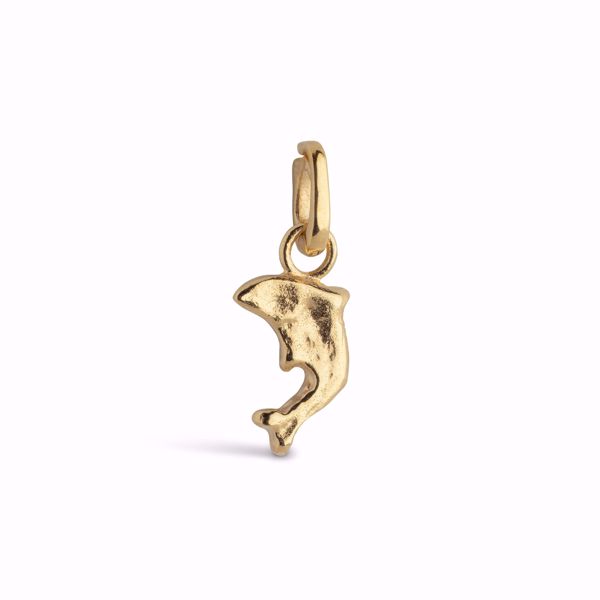 Enamel Copenhagen Charm Joyful Dolphin, forgylt sølv. 