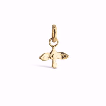 Enamel Copenhagen Charm Devoted Swallow, forgylt sølv. 