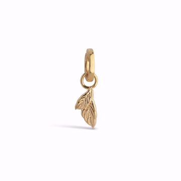 Enamel Copenhagen Charm Organic Double Leaf, forgylt sølv. 