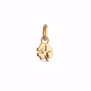 Enamel Copenhagen Charm Organic Clover. Forgylt sølv. 