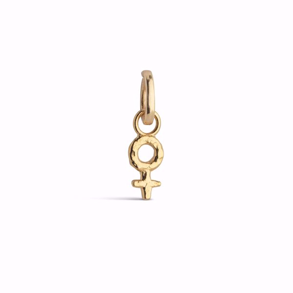 Enamel Copenhagen Charm Feminine Power. Forgylt sølv. 