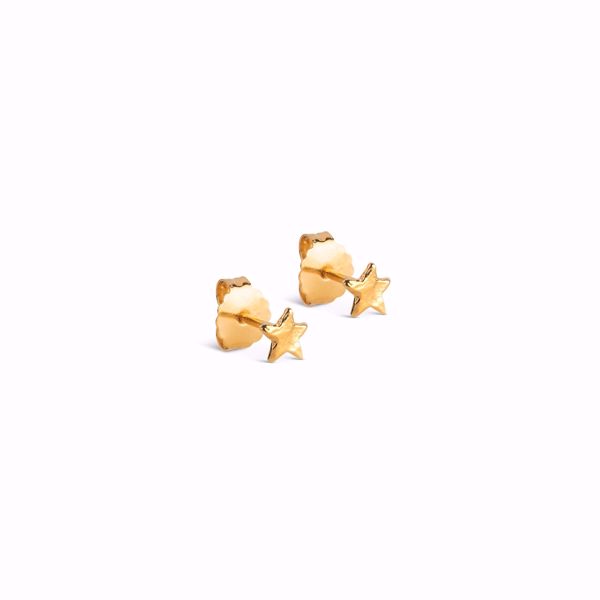 Enamel Copenhagen Øredobber Star Energy. Forgylt sølv. 