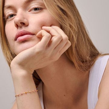 Enamel Copenhagen Lola Armbånd Blush. Forgylt sølv og emalje. 