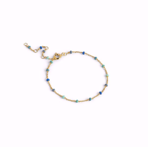 Enamel Copenhagen Lola Armbånd Atlantic. Forgylt sølv med emalje.