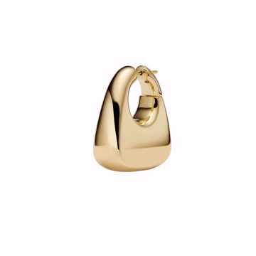 Maria Black Tote Øredobb Gold Large. Forgylt sølv. 