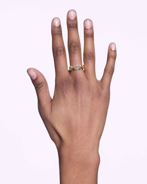 Maria Black Mom Royal Ring Gold. Forgylt sølv med zirkonia. 