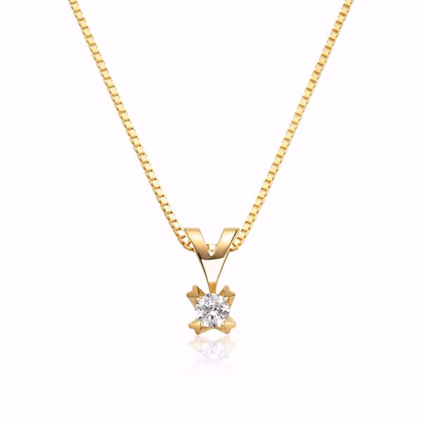 Ingrid Diamantanheng - 585 gult gull 0,10 ct. W/P1
