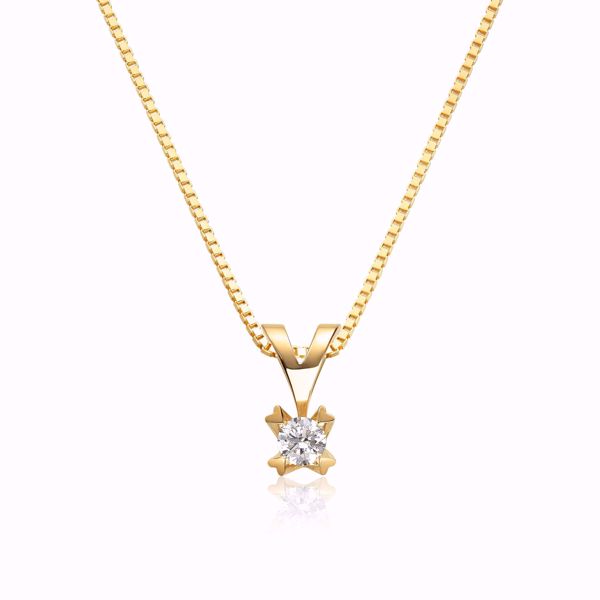 Ingrid Enstens Diamantanheng - 585 gult gull 0,10 ct. WP1