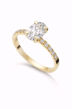 Olivia Diamantring 585 gult gull 0,42 ct. TWSI