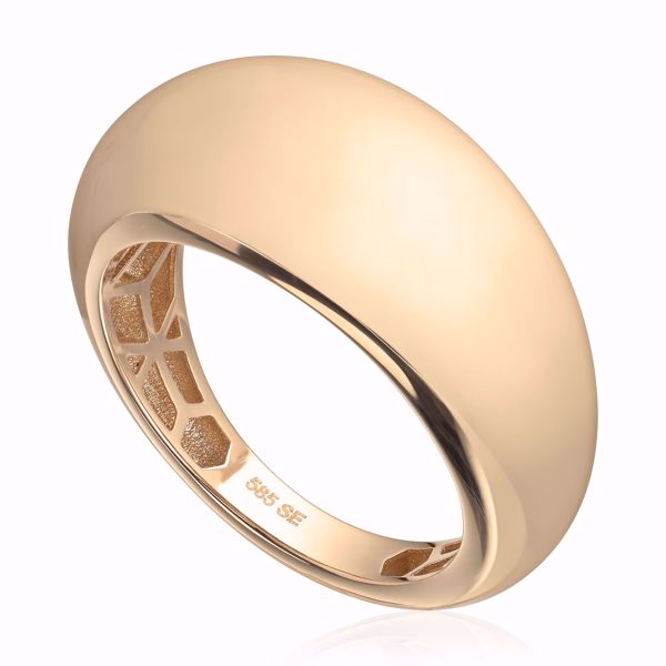 Chunky Gullring - 585 gult gull. 