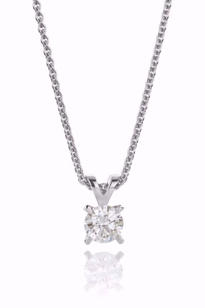 Maud Diamantanheng i 585 hvitt gull 0,15 ct. WSI