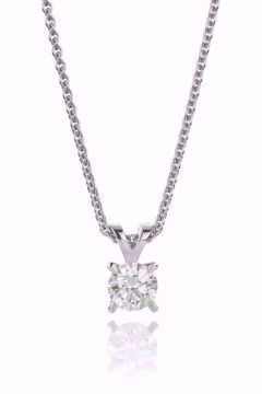 Maud Enstens Diamantanheng - 585 hvitt gull 0,15 ct. WSI.