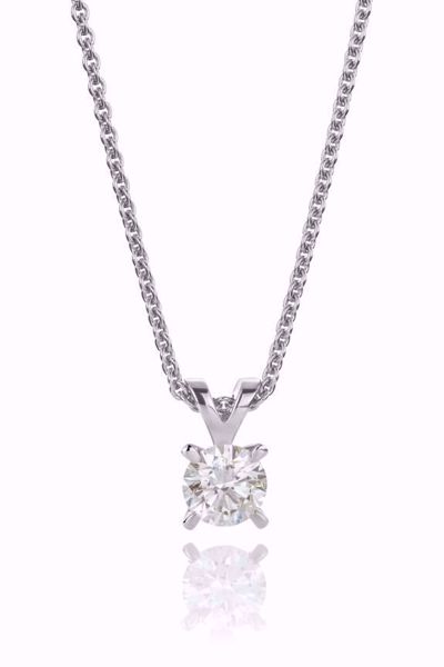 Maud Enstens Diamantanheng - 585 hvitt gull 0,15 ct. WSI.