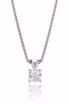 Maud Diamantanheng i 585 hvitt gull 0,20 ct. WSI