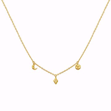 Maanesten Lea Halskjede - 925 forgylt sterlingsølv. 