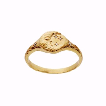 Maanesten Magdalena Ring - 925 forgylt sterlingsølv. 