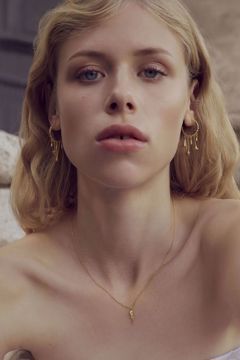 Maanesten Romeo Halskjede - 925 forgylt sølv. 