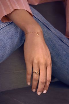 Maanesten Celestia Armbånd  - 925 forgylt sølv, hvite zirkonia.