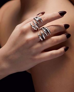 Maria Nilsdotter Ring Claw Double - 925 sterlingsølv. 