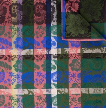 Tyrihans Estelle Silkeskjerf, 70x70 cm. 