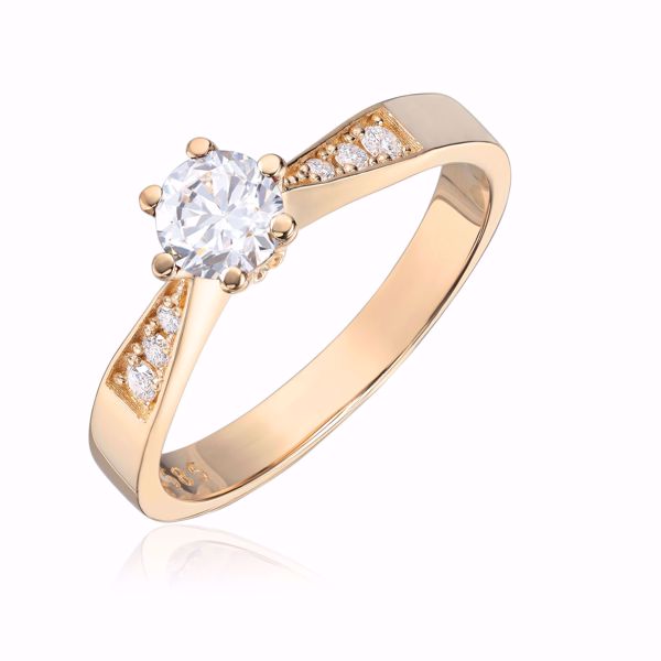 Espeland Margrete Diamantring - 585 gult gull 0,39 ct. WSI