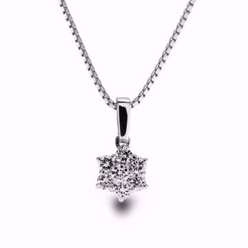 Espeland Fiona Diamantanheng, rosett - 585 hvitt gull 0,50 ct. TWSI