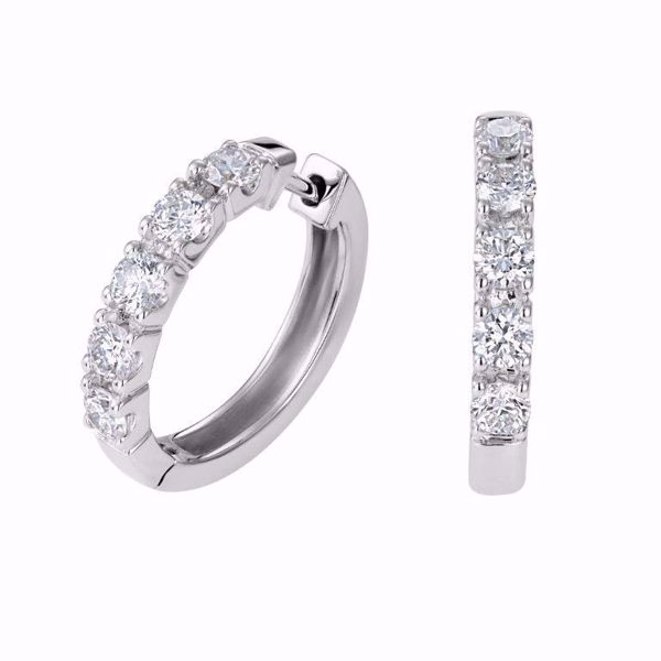 Diamantøreringer Allianse - 585 hvitt gull 0,50 ct. WSI. 