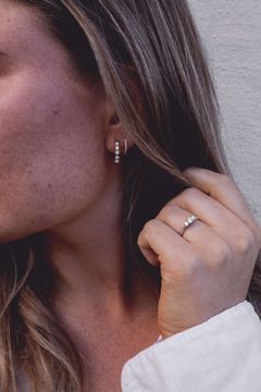 Diamantøreringer Allianse - 585 hvitt gull 0,50 ct. WSI. 