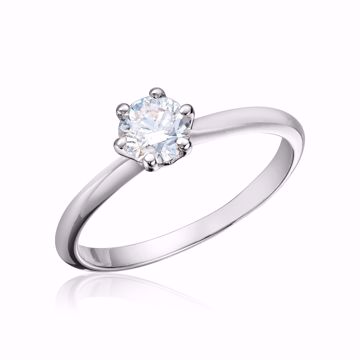 Alexandra Diamantring - 585 hvitt gull 0,25 ct. WSI. 