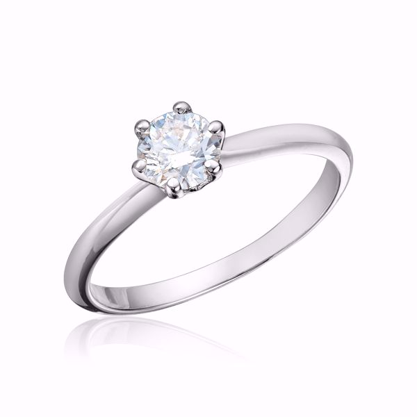 Alexandra Diamantring - 585 hvitt gull 0,25 ct. WSI. 