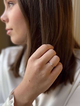 Alexandra Diamantring - 585 hvitt gull 0,25 ct. WSI. 